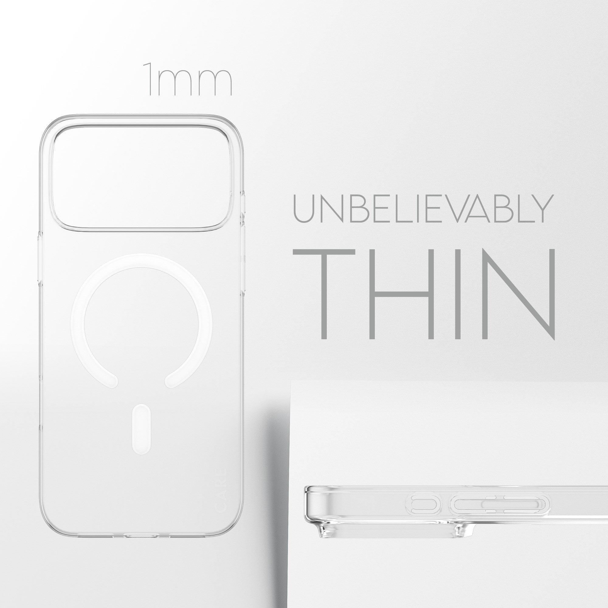 CARE™ by PanzerGlass® SL1M Case Transparent w. MagSafe iPhone 17 Pro Max